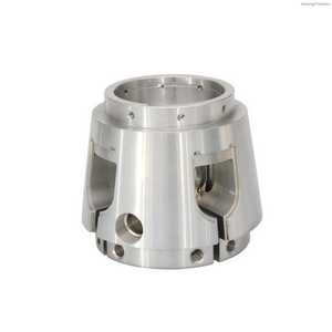 Bo&icirc;tier d'accouplement en acier inoxydable usin&eacute; CNC avec pr&eacute;cision avec grand al&eacute;sage et trous de montage pour &eacute;quipements industriels