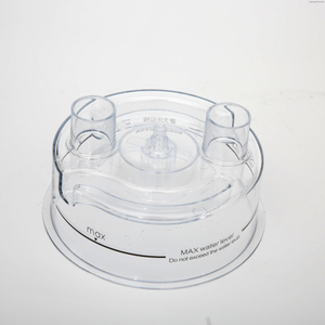 Pr&auml;zise spritzgegossener, transparenter Befeuchterbeh&auml;lterboden aus Polycarbonat mit MAX-Wasserstandsmarkierungen und zwei Einlassanschl&uuml;ssen